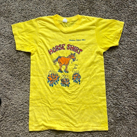 tropix togs Other - VINTAGE TOPIX TOGS MACKINAC ISLAND MICHIGAN HORSE SHIRT